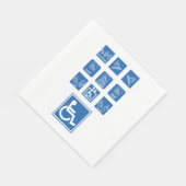 Serviette En Papier Signes d'accessibilité pour fauteuil roulant (Coin)