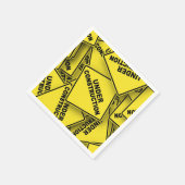 Serviette En Papier Signes de construction en cours (Coin)
