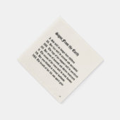 Serviette En Papier Signes De La Terre (Coin)