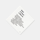 Serviette En Papier Signes d'une âme en détresse (Coin)