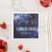 Serviette En Papier Signes zodiaques | Mariage de nuit étoilé (En situation)