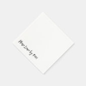 Serviette En Papier S'il vous plaît, partez à 9 h ! Message amusant de (Coin)