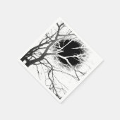 Serviette En Papier Silhouette (Coin)