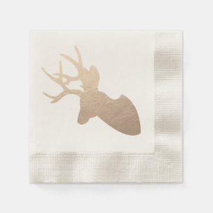 Serviette En Papier Silhouette de Golden Deer