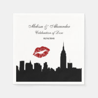 Silhouette de l'horizon de NYC, baiser ESB #1 BW M