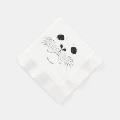 Serviette En Papier Silhouette de visage de phoque (Coin)