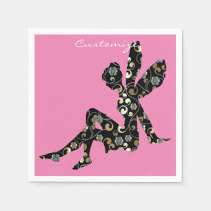 Serviette En Papier Silhouette fée Thunder_Cove