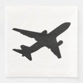 Serviette En Papier Silhouette Jet (Devant)