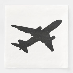 Serviette En Papier Silhouette Jet