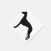 Serviette En Papier Silhouette Whippet (Coin)
