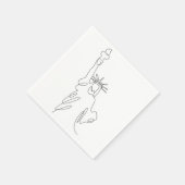 Serviette En Papier Silhuette Statue de la Liberté (Coin)