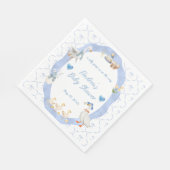 Serviette En Papier Silly Goose Whimsical Bow Baby Boy Shower (Coin)
