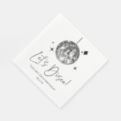 Serviette En Papier Silver Disco Ball Let's Disco fête d'anniversaire (Coin)