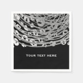 Serviette En Papier Silver Glam Cheetah Print Exotic Print Party (Devant)