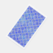 Serviette En Papier Silver Grey Blue Dancing Solls Motif (Coin)