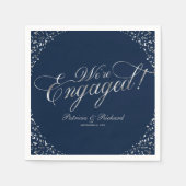 Serviette En Papier Silver Navy Nous sommes engagés dans la partie Eng (Devant)