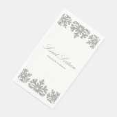 Serviette En Papier Silver Snowflake Winter Sweet 16 (Coin)