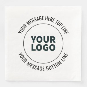 Serviette En Papier Simple à remplacer par votre logo ou image