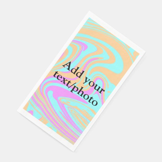 Serviette En Papier Simple acrylique pour marbre ajouter votre nom de  (Coin)