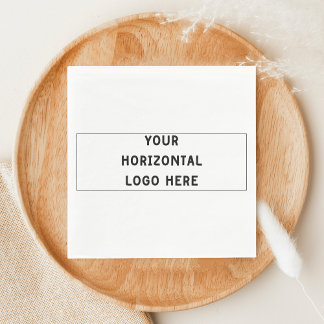 Serviette En Papier Simple Ajoutez Votre Logo Horizontal Ratio 3:1 Per