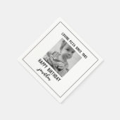 Serviette En Papier Simple amusant Nouvel Anniversaire (Coin)