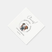 Serviette En Papier Simple anglais Bulldog Mariage Cocktail (Coin)