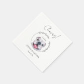 Serviette En Papier Simple anglais Bulldog Mariage Cocktail (Coin)