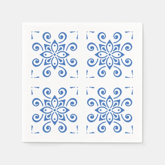 Serviette En Papier Simple Azulejo (Devant)