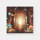 Serviette En Papier Simple Baby shower forestier majestueux enchanté (Devant)