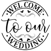 SERVIETTE EN PAPIER SIMPLE BIENVENUE MARIAGE