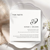 Serviette En Papier Simple Blush Heart Mariage Fun Facts