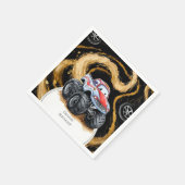 Serviette En Papier Simple Boho Monster Truck Anniversaire (Coin)