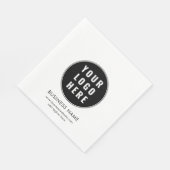 Serviette En Papier Simple Business Logo and Website Promotional Paper (Coin)