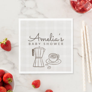 Serviette En Papier Simple Café Bébé Baby Shower