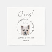 Serviette En Papier Simple Cairn Terrier Chien Mariage Cocktail Napkin (Devant)