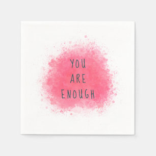 Serviette En Papier Simple Citation d'affirmation inspirante Vous êtes