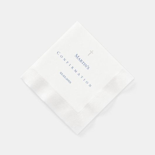 Serviette En Papier simple classique Confirmation (Coin)