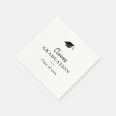 Serviette En Papier Simple Classique Diplômé  (Coin)