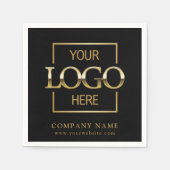 Serviette En Papier Simple Company Logo Custom Business Party Supplies (Devant)