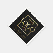Serviette En Papier Simple Company Logo Custom Business Party Supplies (Coin)