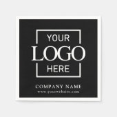 Serviette En Papier Simple Company Logo Custom Business Party Supplies (Devant)