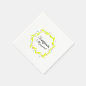 Serviette En Papier Simple congratulation graduation add your (Coin)