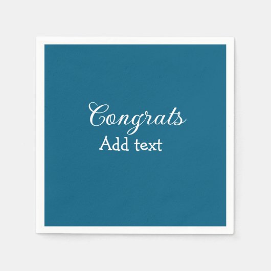 Serviette En Papier Simple congratulation graduation add your (Devant)
