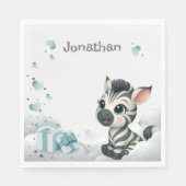 Serviette En Papier Simple cute little cartoon zebra  (Devant)