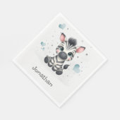 Serviette En Papier Simple cute little cartoon zebra  (Coin)