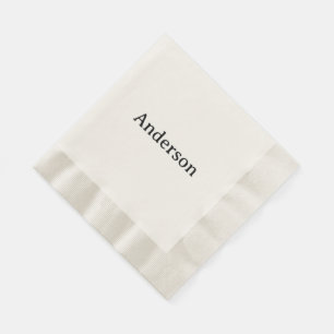 Serviette En Papier Simple Déjeuner D'affaires Professionnel