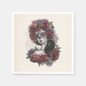 Serviette En Papier Simple Dia de los Muertos | Serviette de table (Devant)