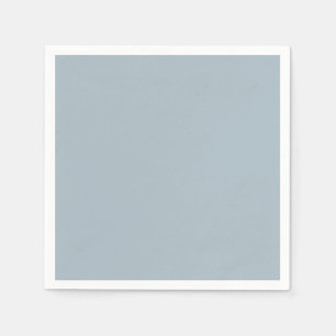Serviette En Papier Simple Dusty Blue Pas de typographie