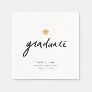 Serviette En Papier Simple écriture manuscrite script blanc photo Grad