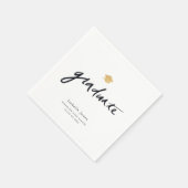 Serviette En Papier Simple écriture manuscrite script blanc photo Grad (Coin)